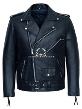 Brando jacket mens navy biker - jacket,