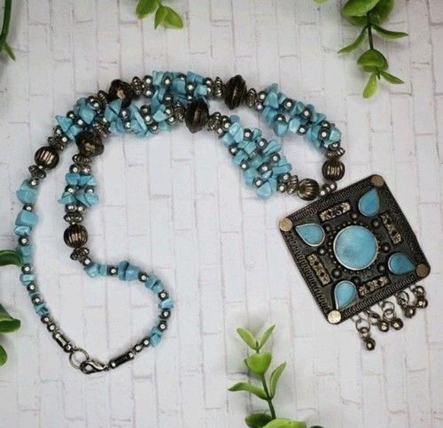 Faux turquoise statement - faux,