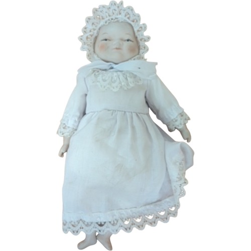 Vintage porcelain baby doll - doll, in