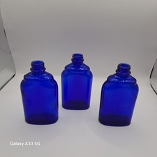 x3 Cobalt Blue Optrex Bottles
