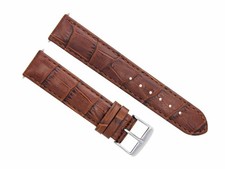 18MM LEATHER WATCH STRAP BAND FOR OMEGA SEAMASTER SPEEDMASTER MOON LIGHT BROWN