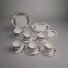 Shelley China 5 Cups, 7 saucers, 2 cake plates & Sugar Bowl Blenheim pattern