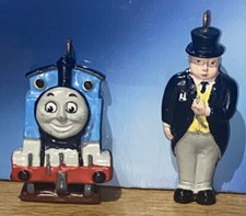 Thomas the Tank Engine Pendant + Sir Topham Hat Fat Controller Pendant