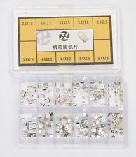 Watchmakers Watch Case Movement Support Clamps Tabs & Screws Steel Parts Set