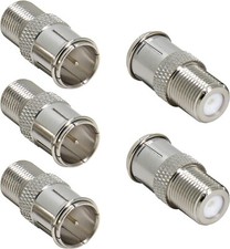 Pack Of 20  F-Type Push On Quick Fit Adaptors Sky/Cable/LNB
