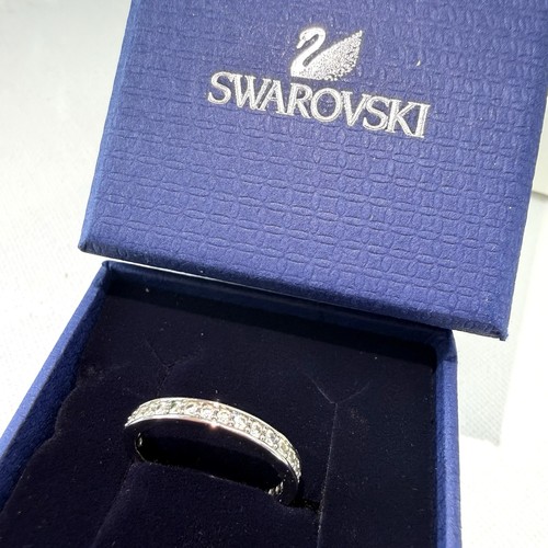 Swarovski white crystal ring - white,