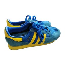 Adidas SL80 UK6 FV4029 Blue Yellow SL Trainers Sneaker Retro Vintage CB17