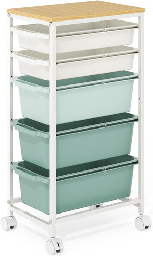 Drawers storage trolley - storage, on