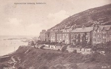 Barmouth. Porkington Terrace.  1925 Lilywhite sepia print postcard. Good C. Used