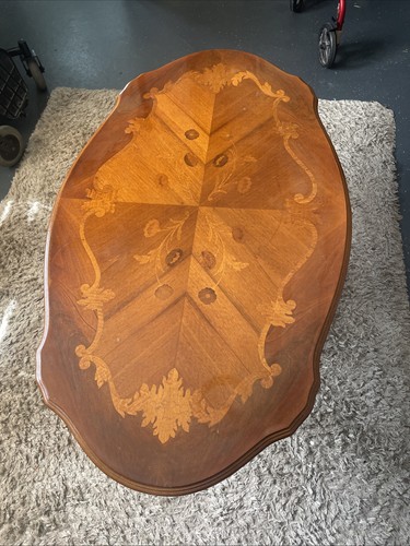 Vintage inlaid wood coffee - vintage,