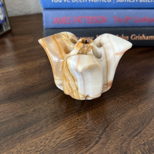 Rare alabaster stone tulip - stone,