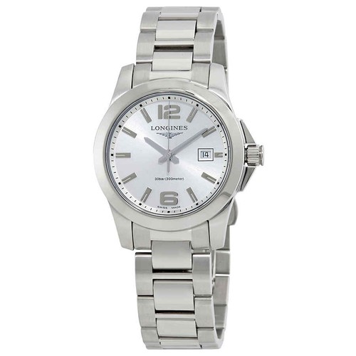 Longines conquest silver dial - longines,