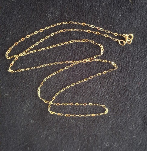 9ct gold inch long open - 9ct,