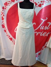 Wedding dress size 14 ivory satin Alfred Angelo, check measurement, K