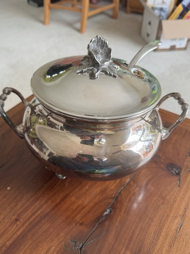 Silver plated decorative soup - plated,