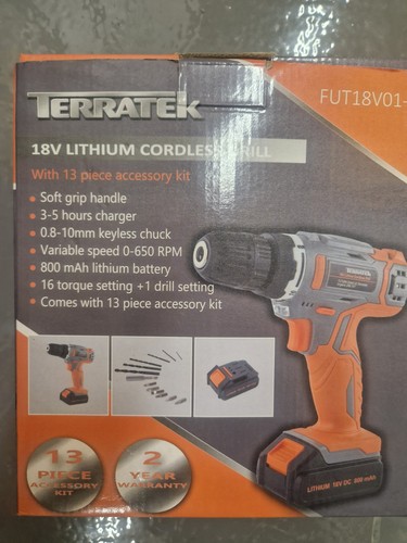 Terratek 18v lithium cordless - terratek,