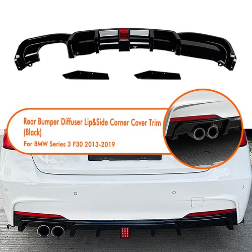 Black rear bumper - rear, diffuser