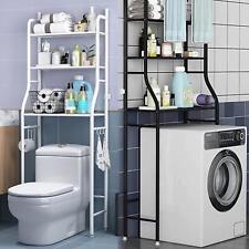 3 Tier Over Toilet & Laundry Storage Rack Bathroom Washing Machine Shelf Rack UK