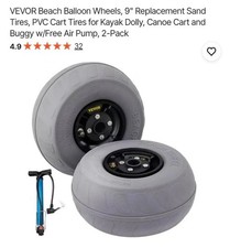 Vevor balloon tires beach cart
