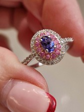 Sterling silver tanzanite