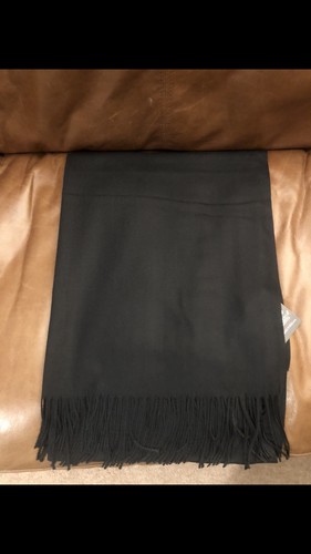 Cashmere scarf rrp black - cashmere,