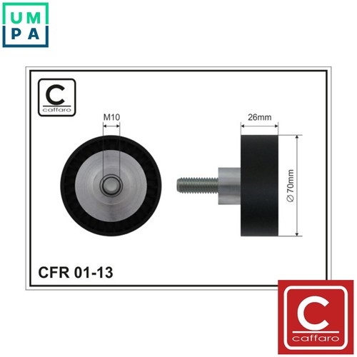 Deflectionguide pulley vribbed - deflectionguide,