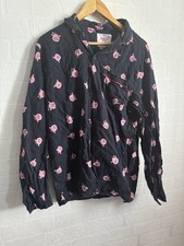 Ladies Navy Christmas Percy Pig PJs Medium