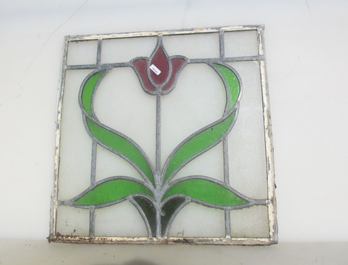 Antique stained glass - stained, window