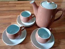 Poole Pottery Vintage Coffee Pot and Cups