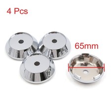 4 Pcs Silver Tone Chrome 65mm