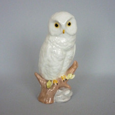 Maruri Masterpiece White Owl Bird Figurine. Vintage Gloss Porcelain. 11.5cm. VGC