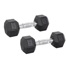 Hex Dumbbells Cast Iron Rubber