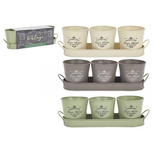 Vintage style garden trio - vintage, of