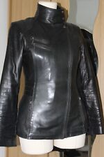Black leather jacket, women's jacket, OCHNIK, Bicker jacket,  SIZE M 