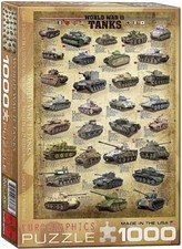 World War 2 Tanks 1000 piece