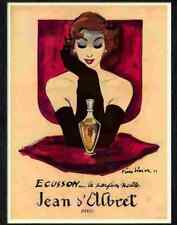Advert Photo 5 ecusson french perfume 1950s