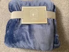 New light blue Throw  by Cozee