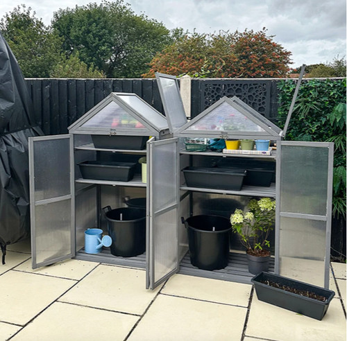 Mini wooden greenhouse - mini, outdoor