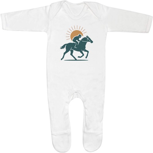 Race horse jockey - horse, &