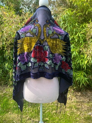 Scarf shawl art - deco, gold