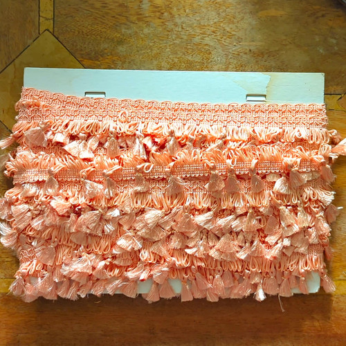 Pink tassel fringe trim braid - trim,