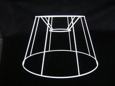 FRENCH DRUM WIRE LAMPSHADE FRAME  22" BASE