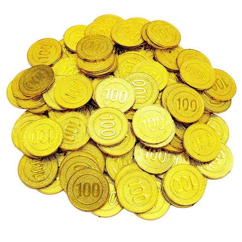 100 pcs set plastic - 100, gold