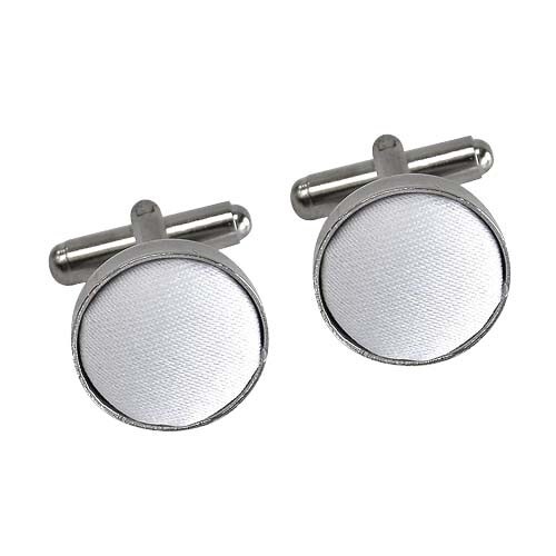 Mens cufflinks white - mens, silver