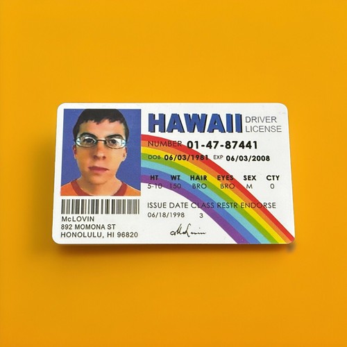 Mclovin fake card - mclovin,