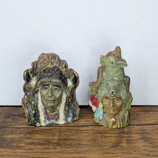 Set of 2 Native American 3"
