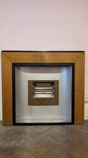 Bratt Colbran Art Deco Electric Fireplace With Wooden Surround 1930s