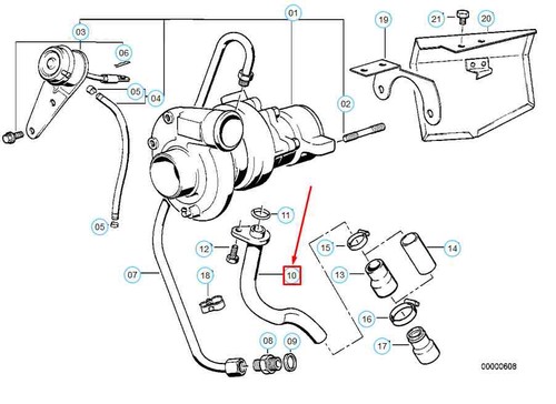 Bmw e30 turbocharger return - bmw, 3