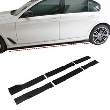 2m 78.7"Car Side Skirts Universal Extension Rocker Panel Splitter Lip PP Glossy