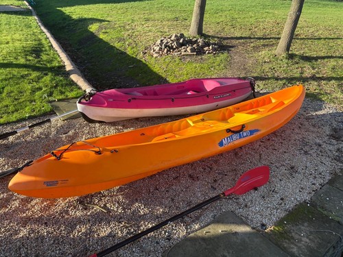Double malibu canoe and single - and,